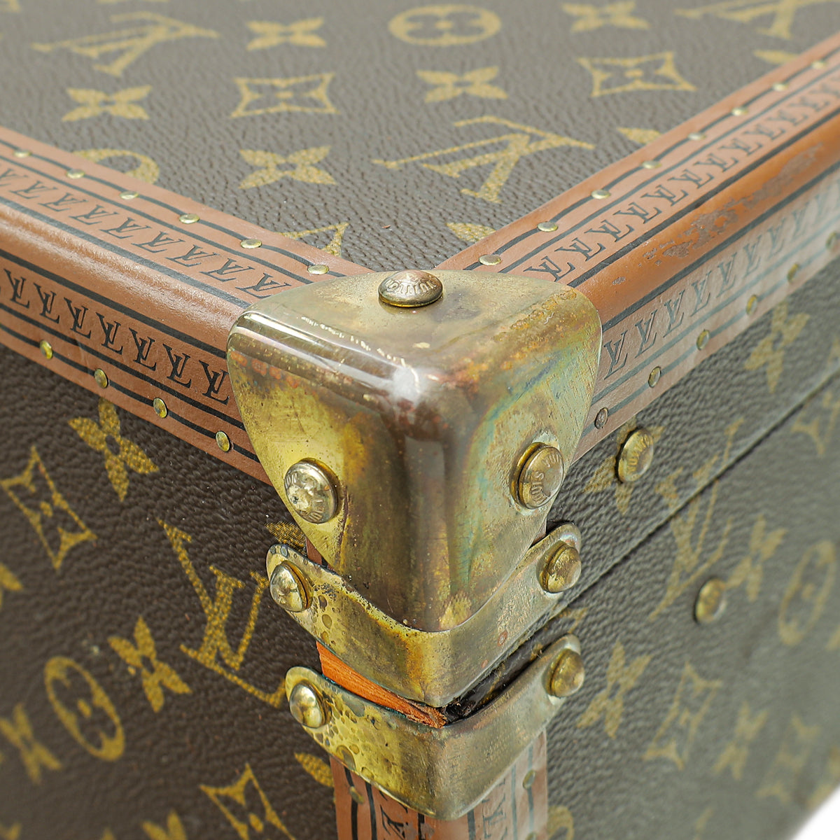 Louis Vuitton Brown Vintage Monogram Bisten 80 Suitcase