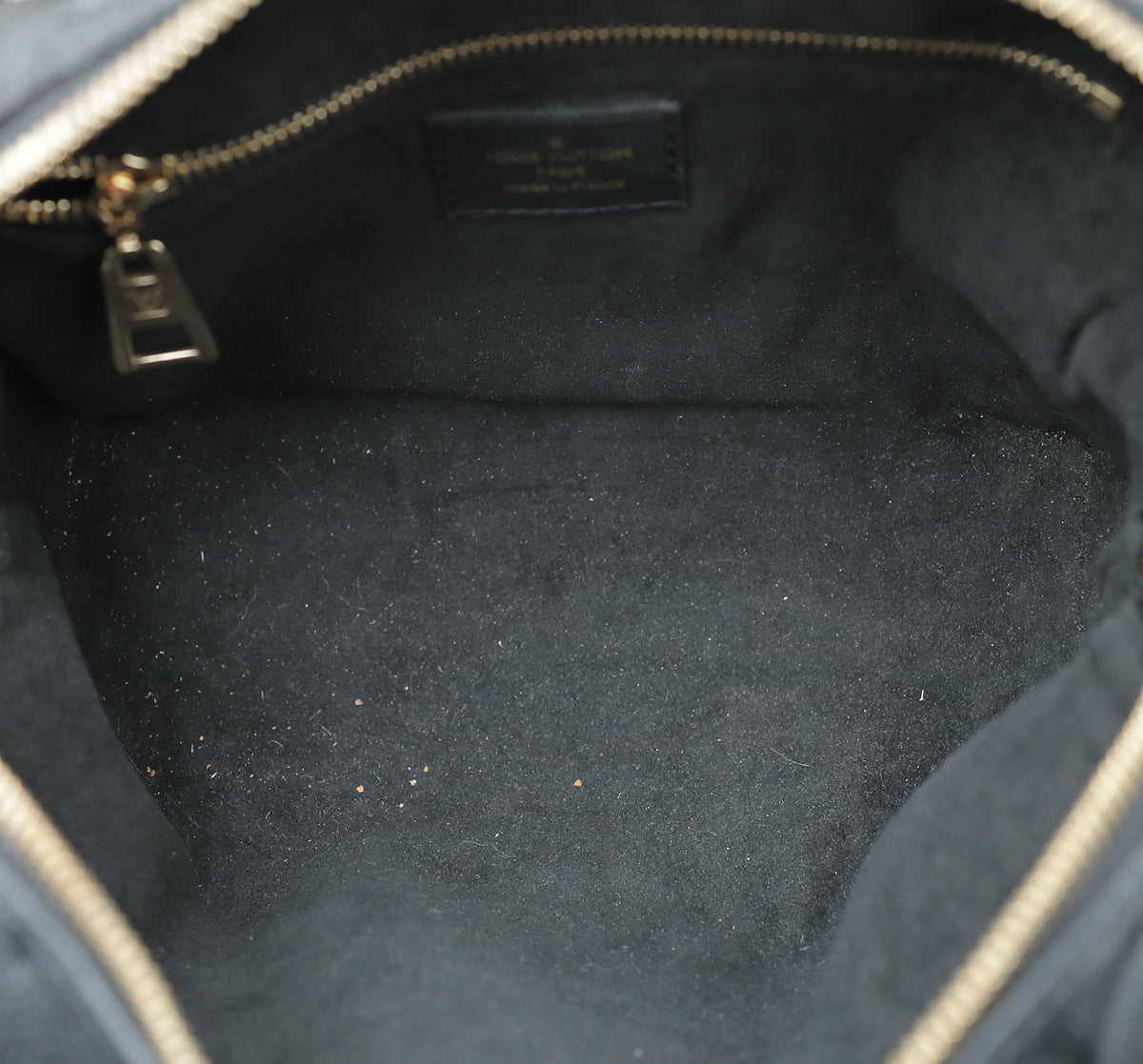 Louis Vuitton Noir Monogram Empreinte Petite Malle Souple Bag