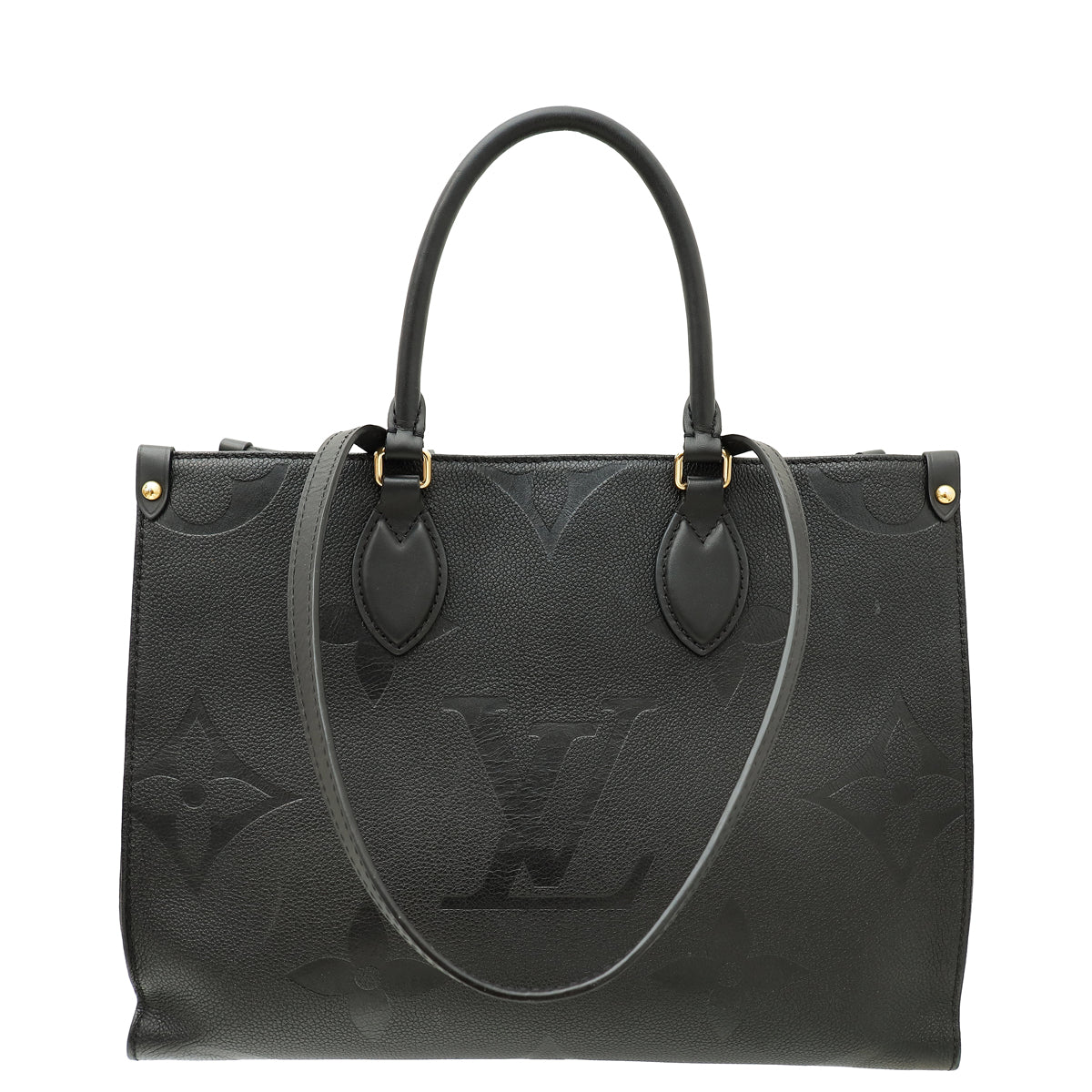 Louis Vuitton Black Monogram Empreinte Onthego MM Bag