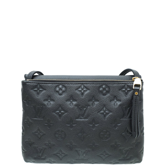 Louis Vuitton Black Monogram Empreinte Twinset Bag