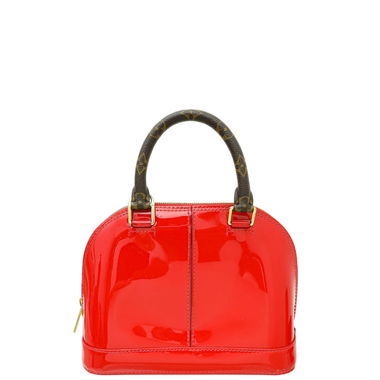 Louis Vuitton Scarlet Vernis Lisse Monogram Alma BB Bag