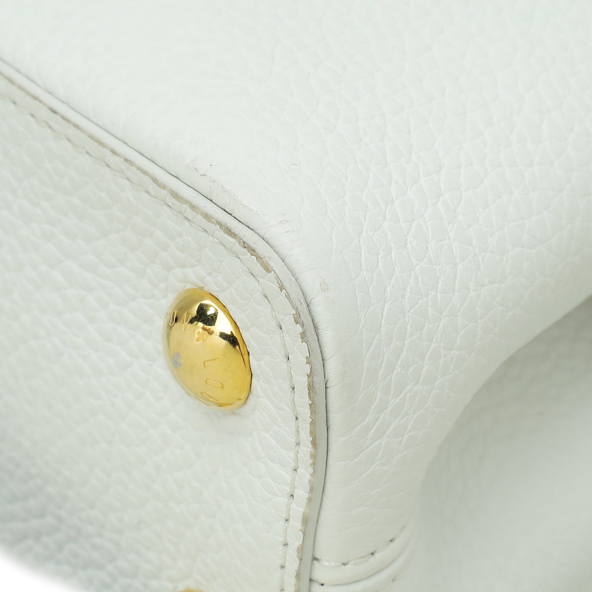 Louis Vuitton White Capucines BB Lucky Ribbons Bag