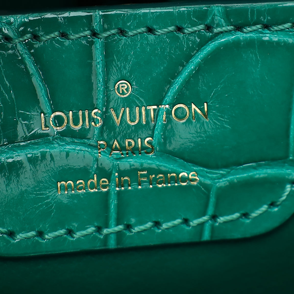 Louis Vuitton Emeraude Alligator Brilliant Capucines BB Bag