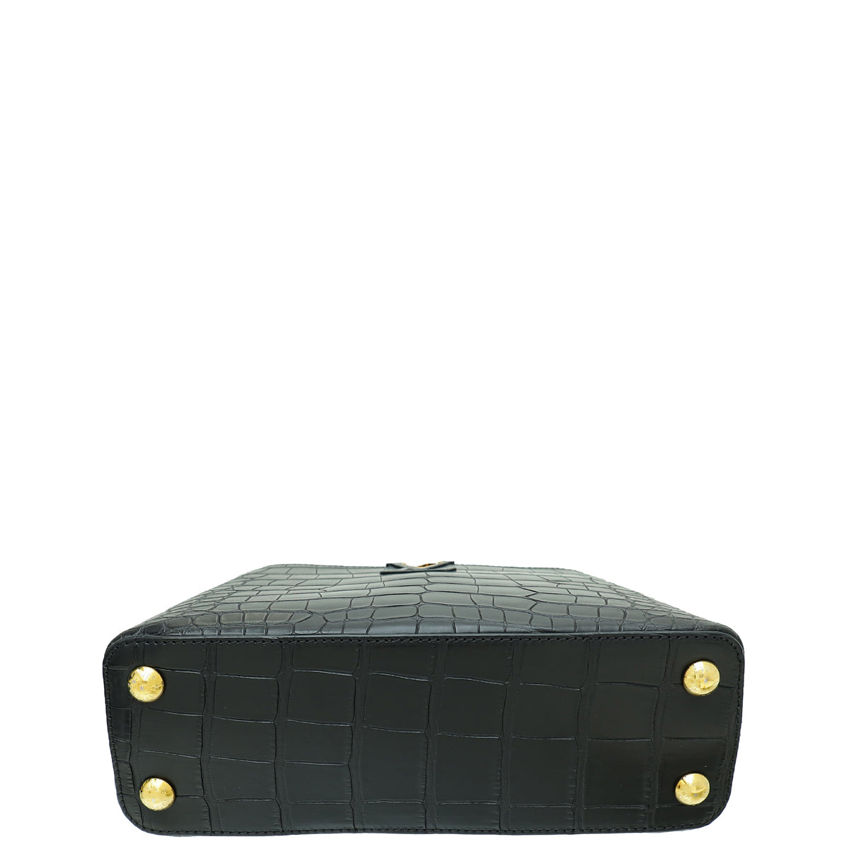 Louis Vuitton Black Matte Alligator Capucines BB Bag