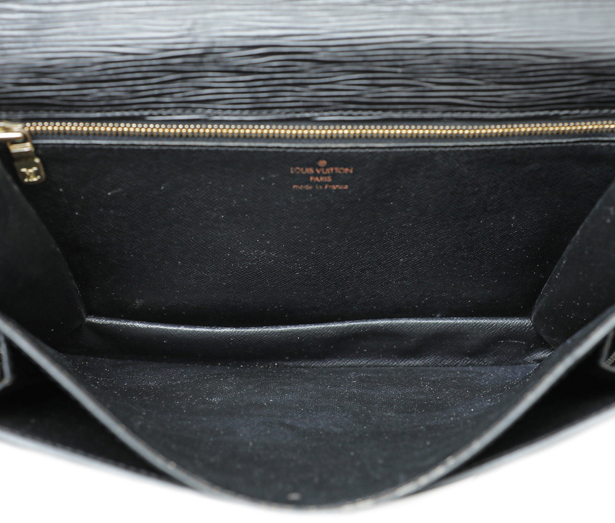 Louis Vuitton Black Pochette Sellier Dragonne Clutch