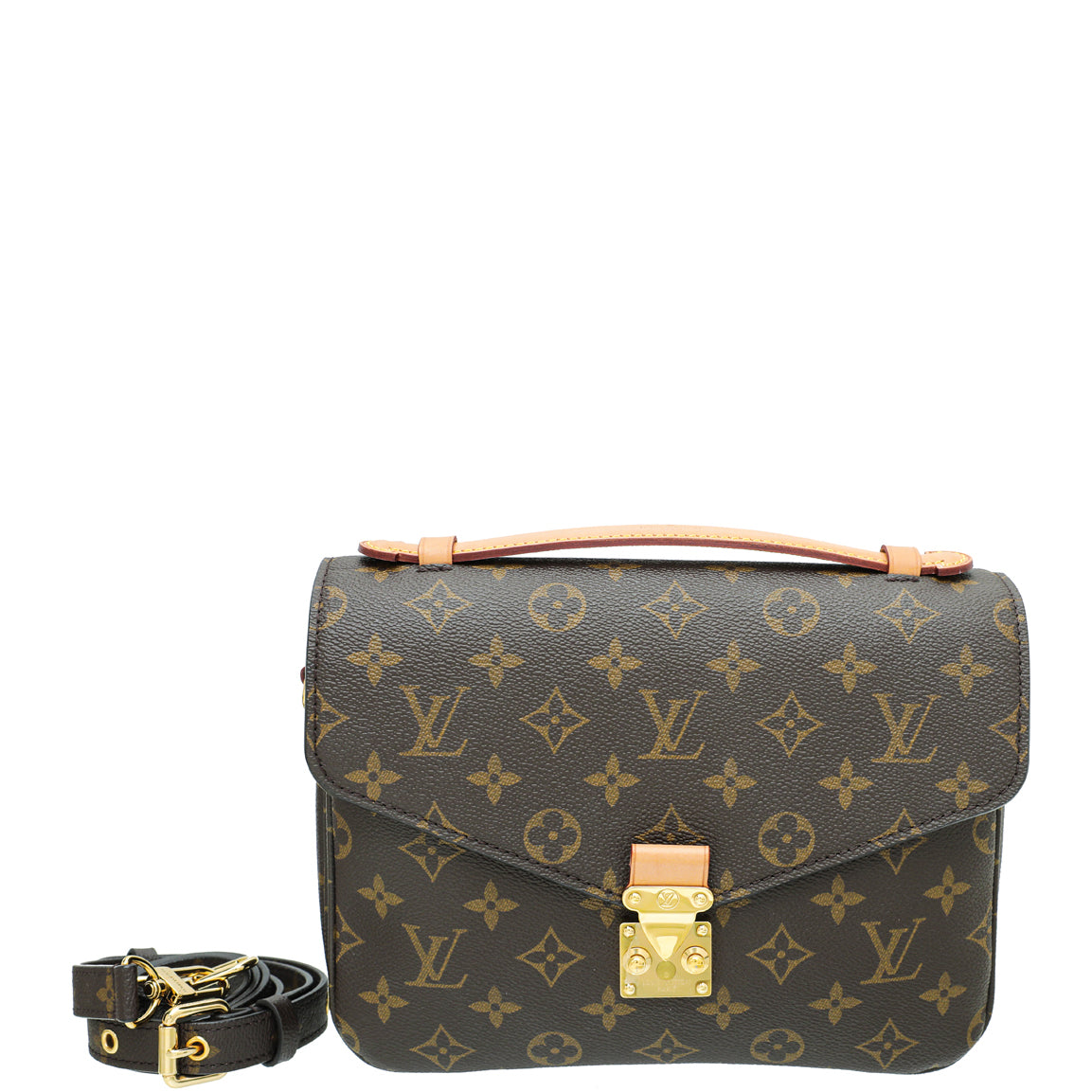 Louis Vuitton Brown Monogram Pochette Metis Bag