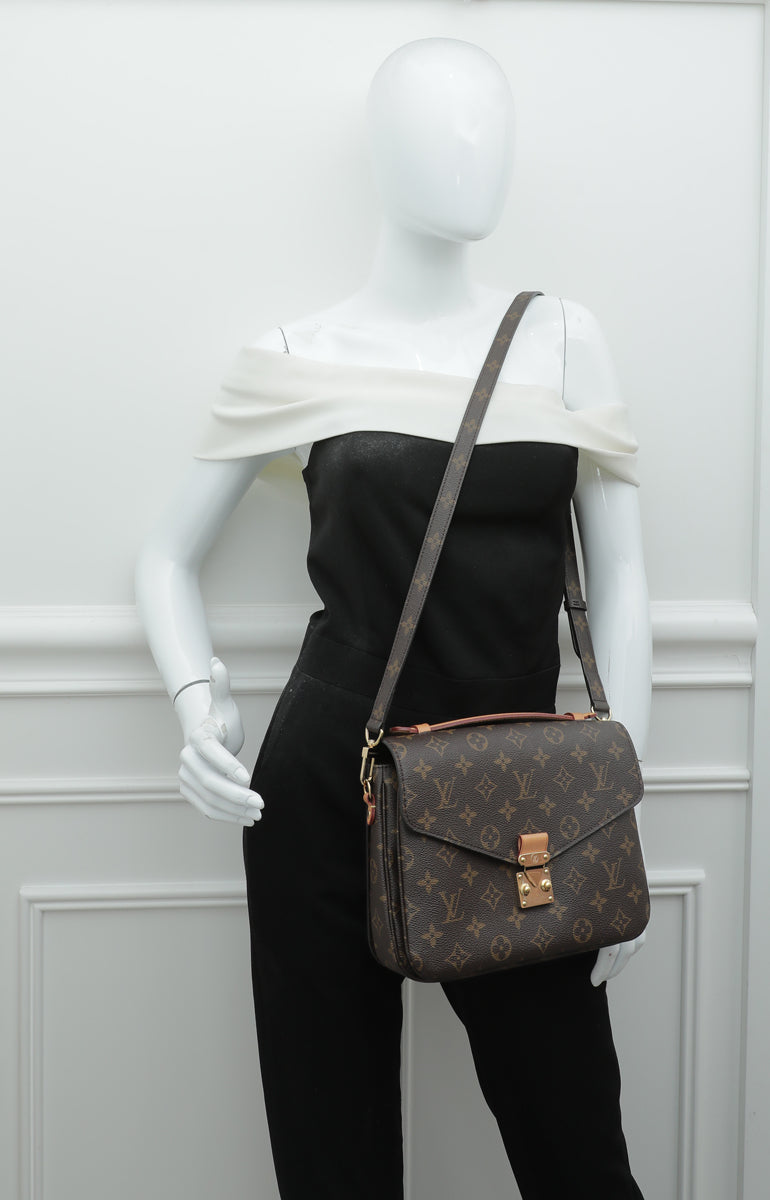 Louis Vuitton Brown Monogram Pochette Metis Bag