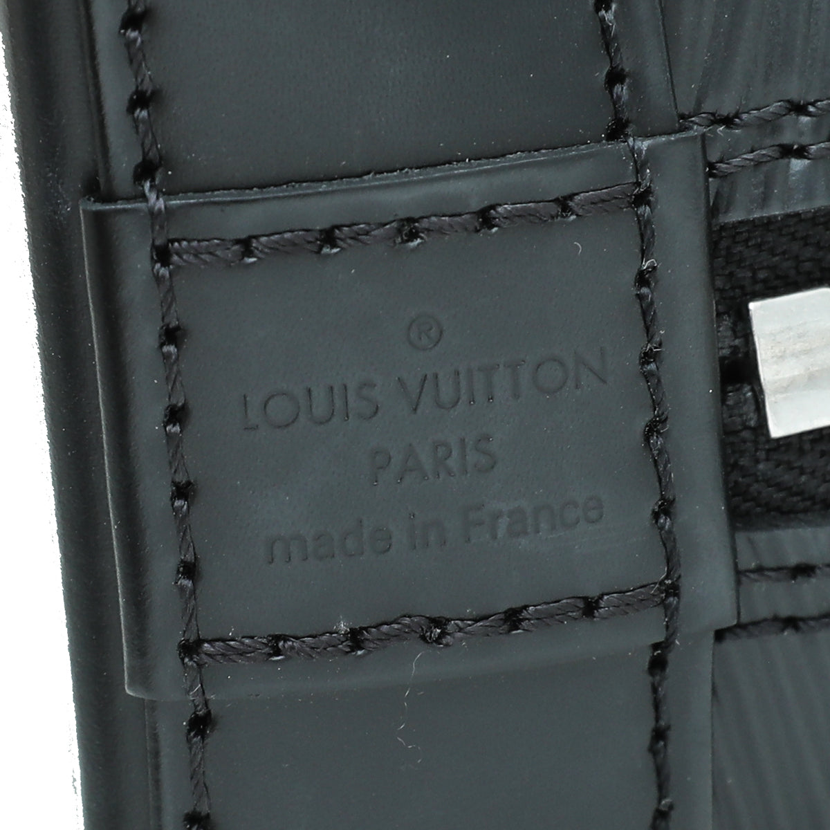 Louis Vuitton Noir Alma BB Bag W/ Multicoloured Jacquard Strap