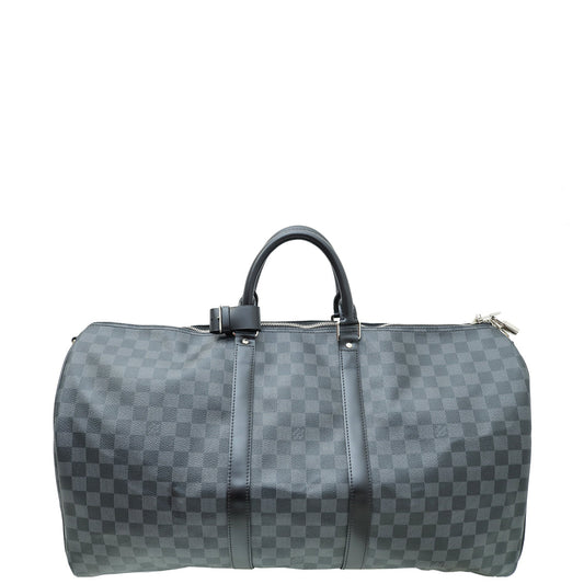 Louis Vuitton Damier Graphite Keepall 55 Bandouliere Bag