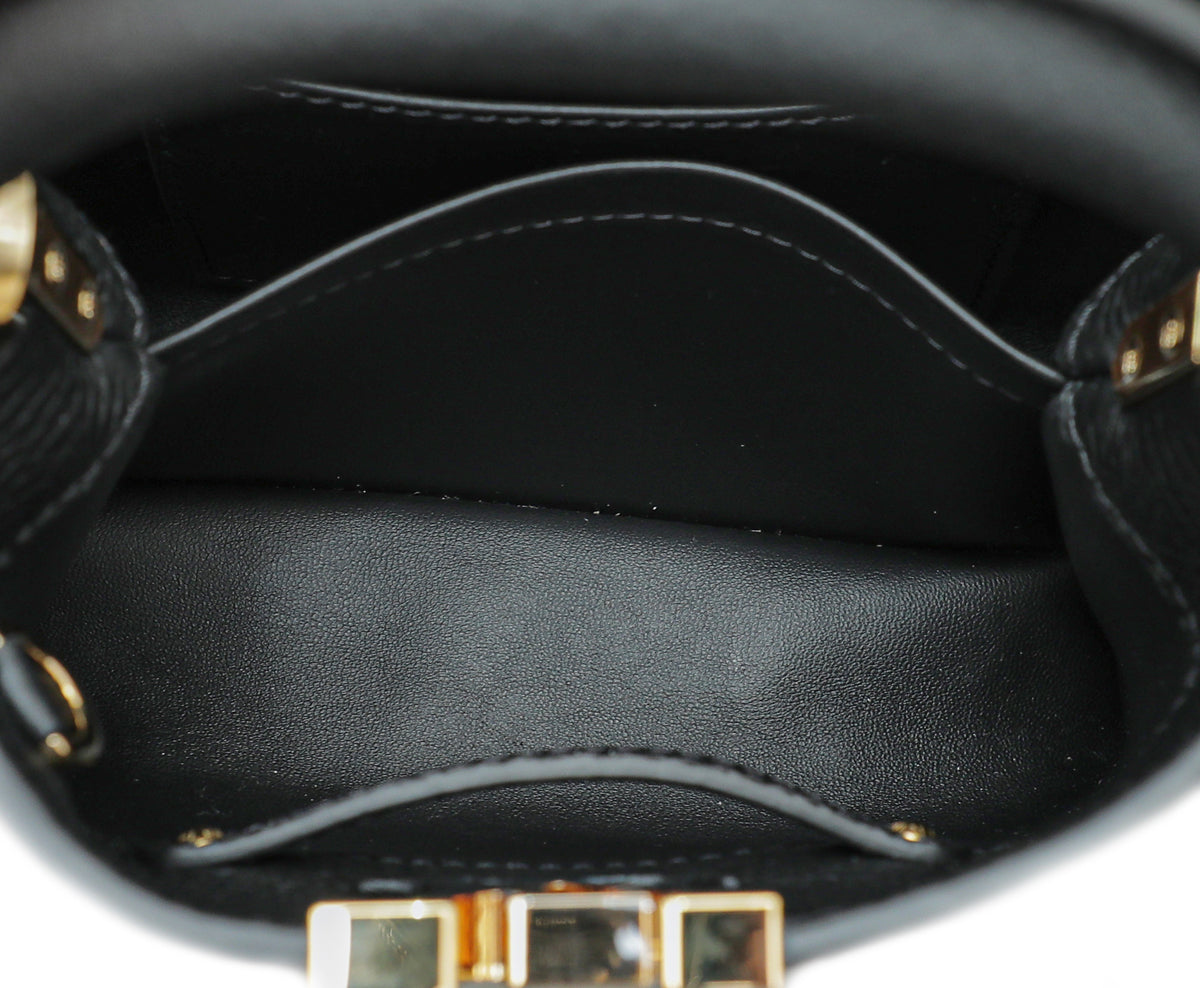 Louis Vuitton Black Capucines Mini Bag