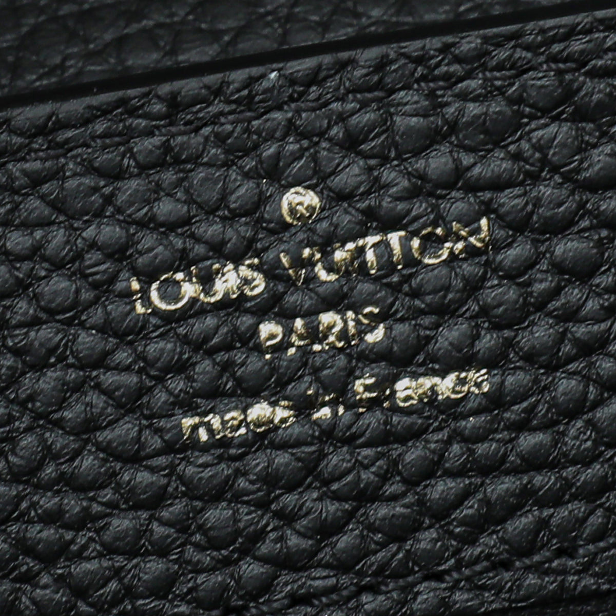 Louis Vuitton Black Capucines Mini Bag