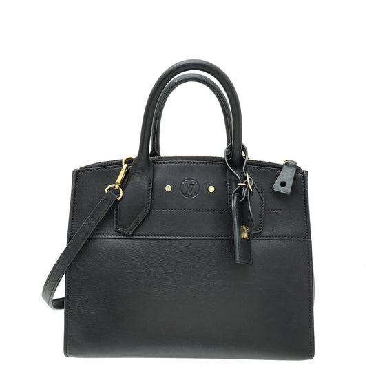 Louis Vuitton Black City Steamer PM Bag