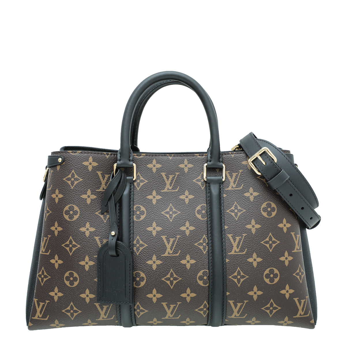 Louis Vuitton Black Monogram Soufflot MM Bag