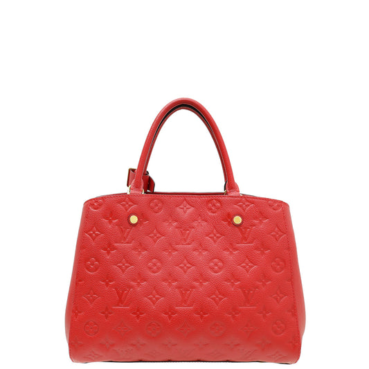 Louis Vuitton Cerise Monogram Empreinte Montaigne MM Bag