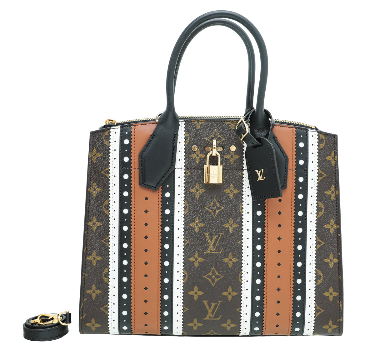 Louis Vuitton Brogue Monogram City Steamer MM Bag