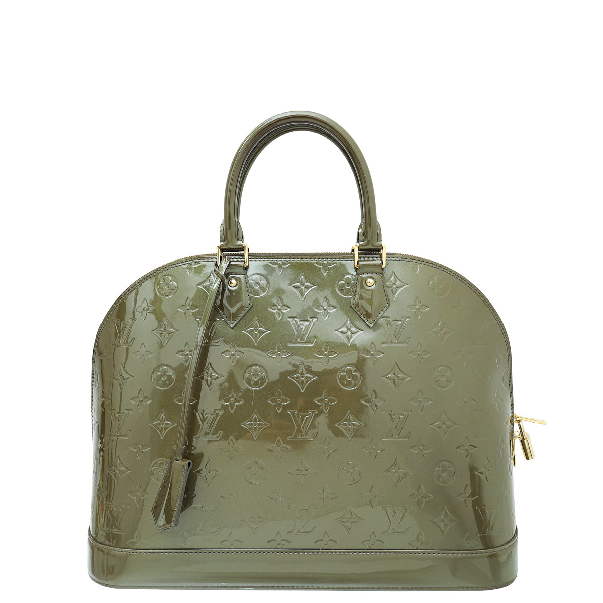 Louis Vuitton Vert Olive Monogram Vernis Alma GM Bag