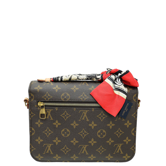 Louis Vuitton Monogram Pochette Metis Bag W/ Twilly