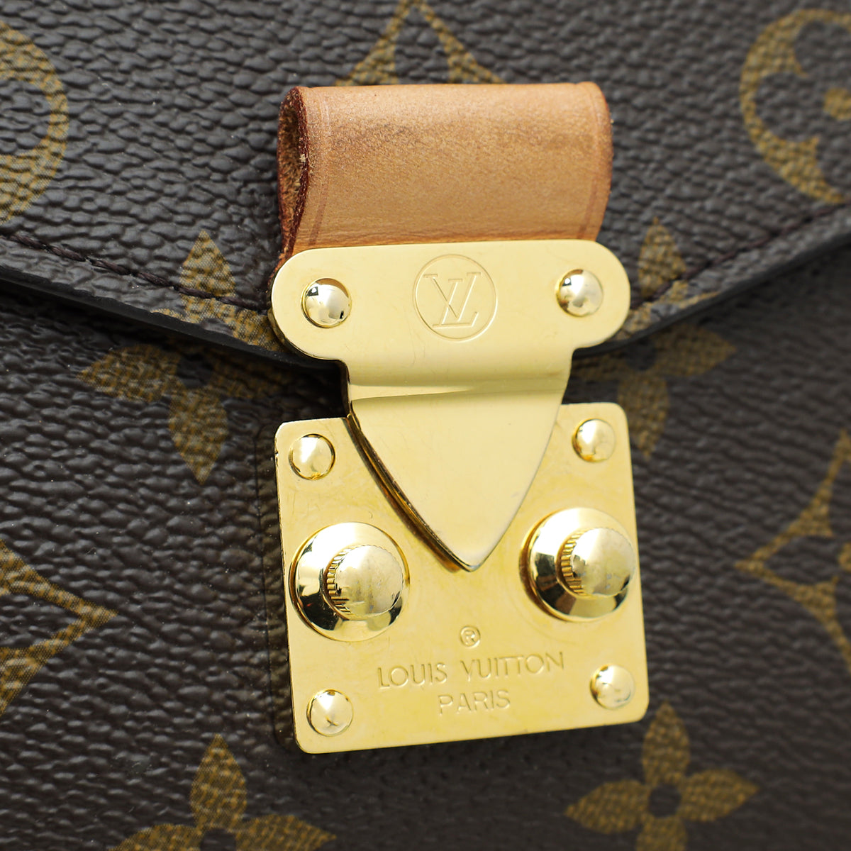 Louis Vuitton Monogram Pochette Metis Bag W/ Twilly