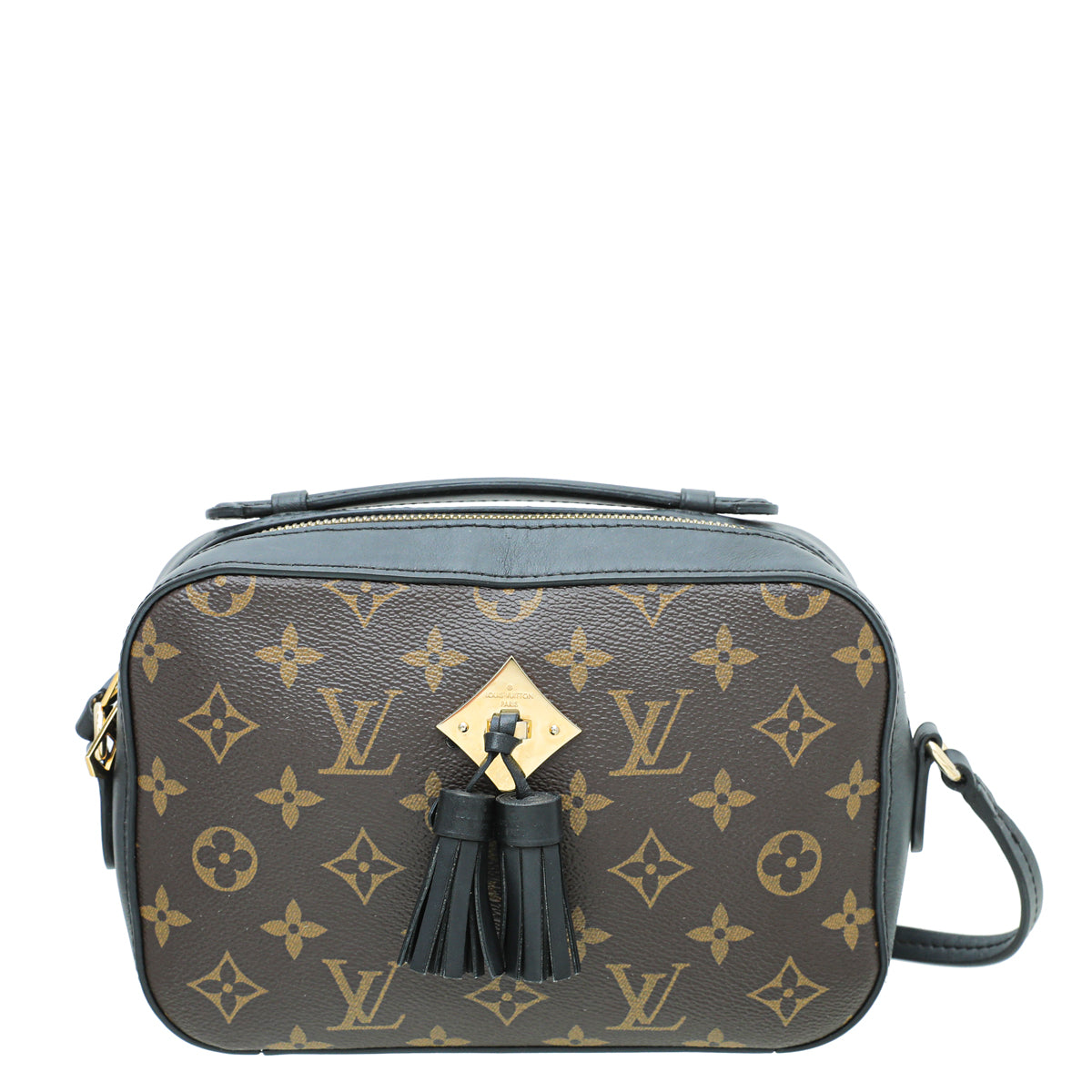 Louis Vuitton Monogram Black Saintonge Bag