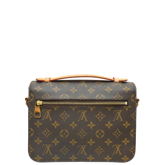 Louis Vuitton Brown Monogram Pochette Metis Bag