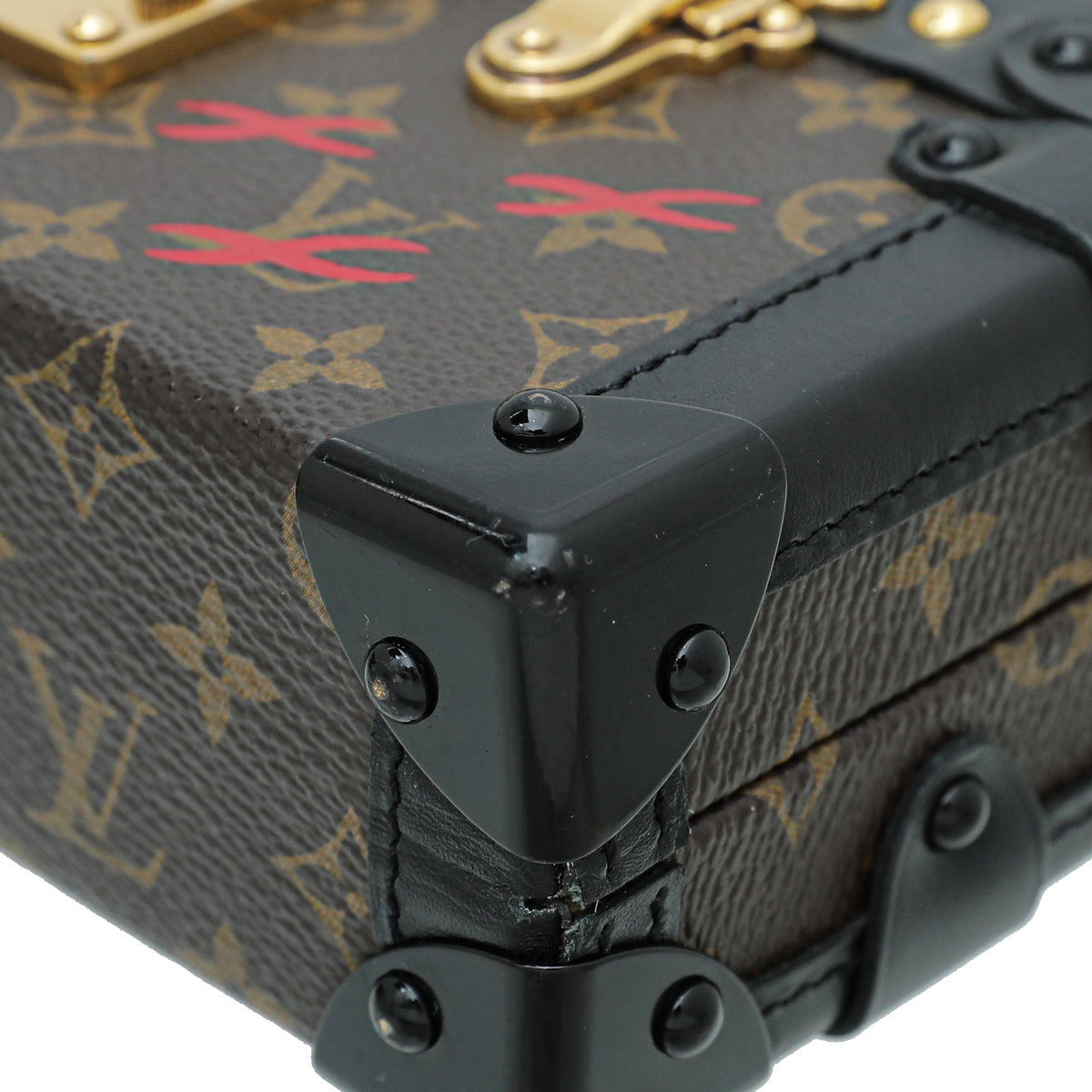 Louis Vuitton Monogram Black Petite Malle Bag