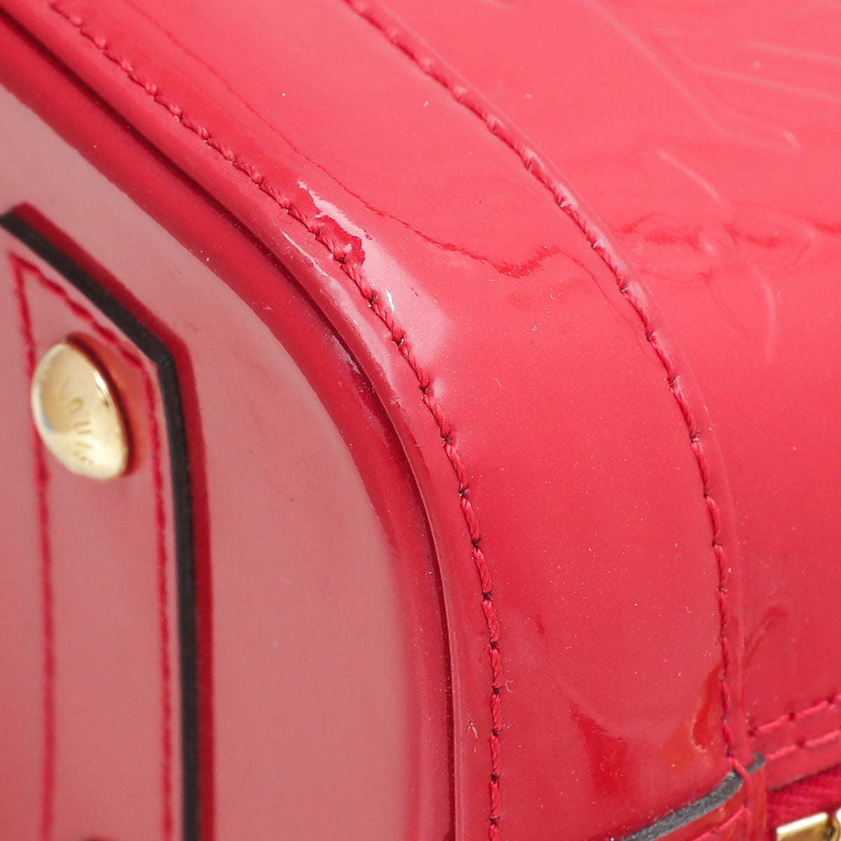 Louis Vuitton Cerise Monogram Vernis Alma BB Bag