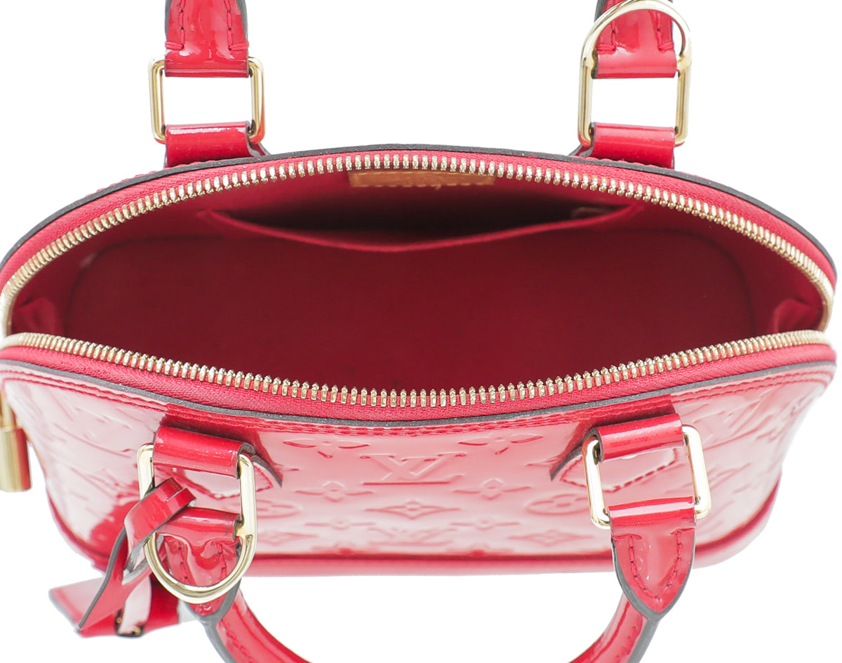 Louis Vuitton Cerise Monogram Vernis Alma BB Bag