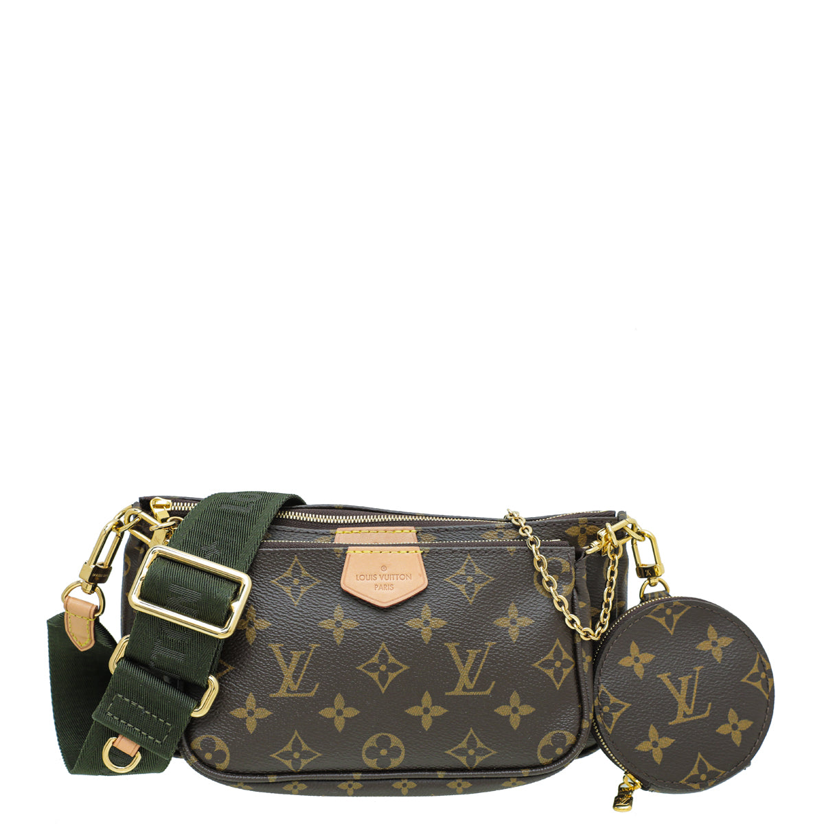 Louis Vuitton Khaki Monogram Multi Pochette Accessories Bag