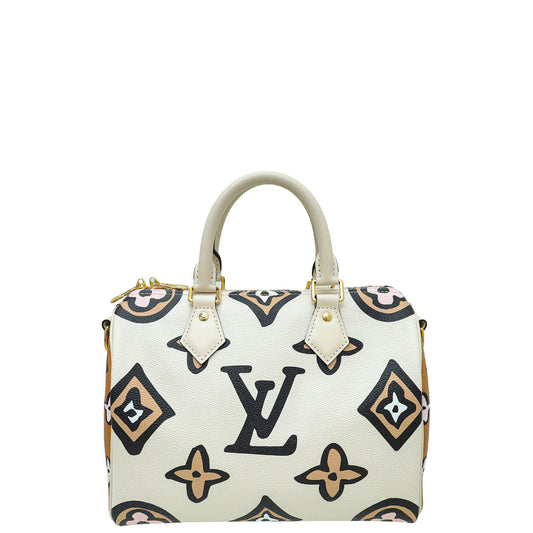 Louis Vuitton Bicolor Giant Wild At Heart Speedy Bandouliere 25 Bag