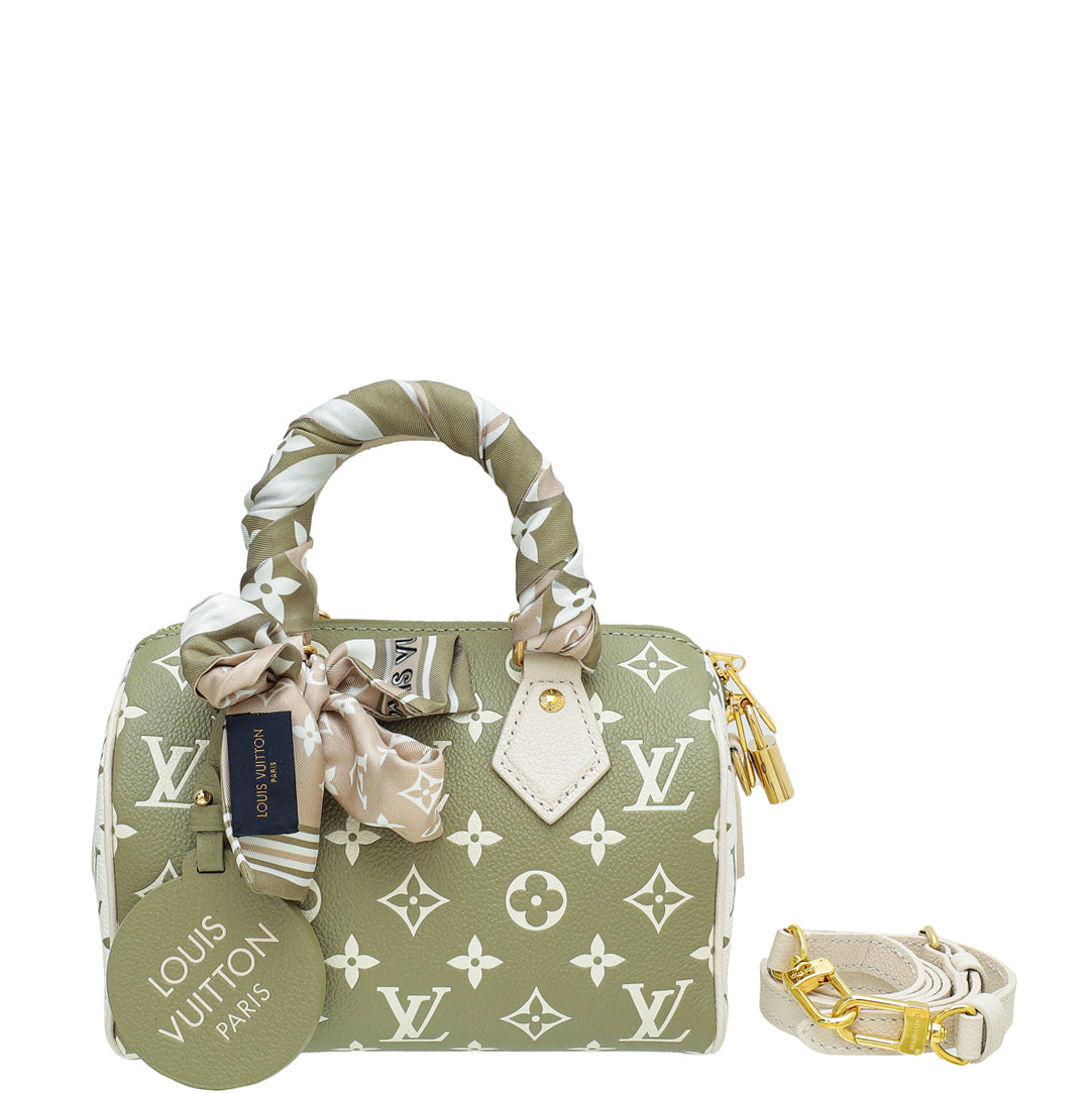 Louis Vuitton Tricolor Spring In The City Speedy 20 Bandouliere Bag w/Twilly