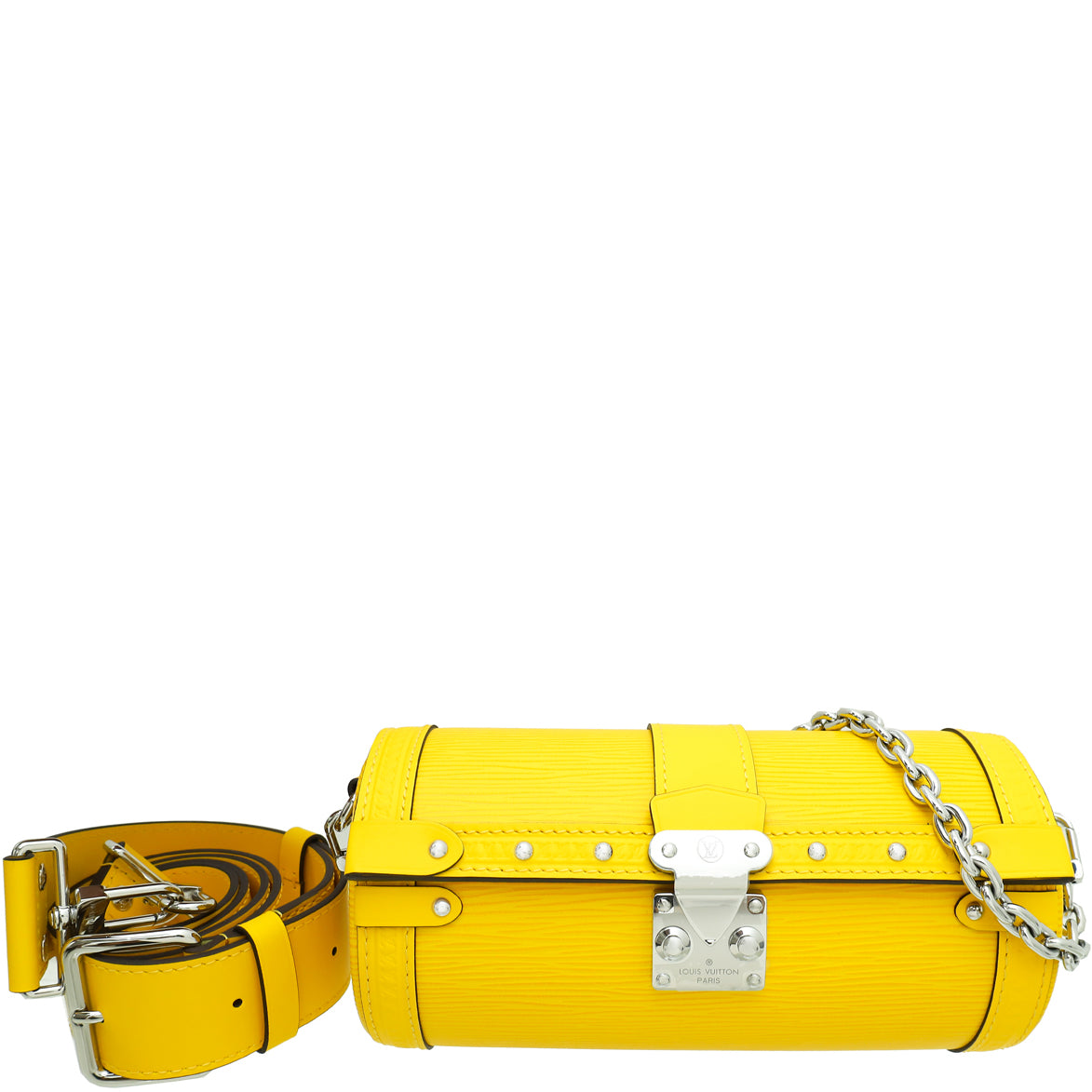 Louis Vuitton Jaune Yellow Papillon Trunk Shoulder Bag