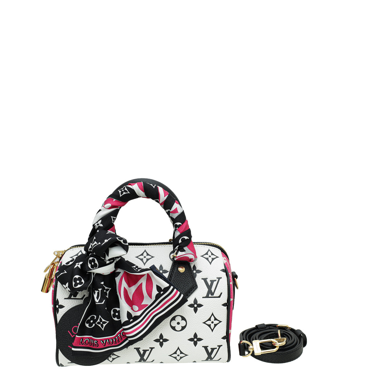 Louis Vuitton Tricolor Spring In The City Speedy 20 Bandouliere Bag W/ Twilly