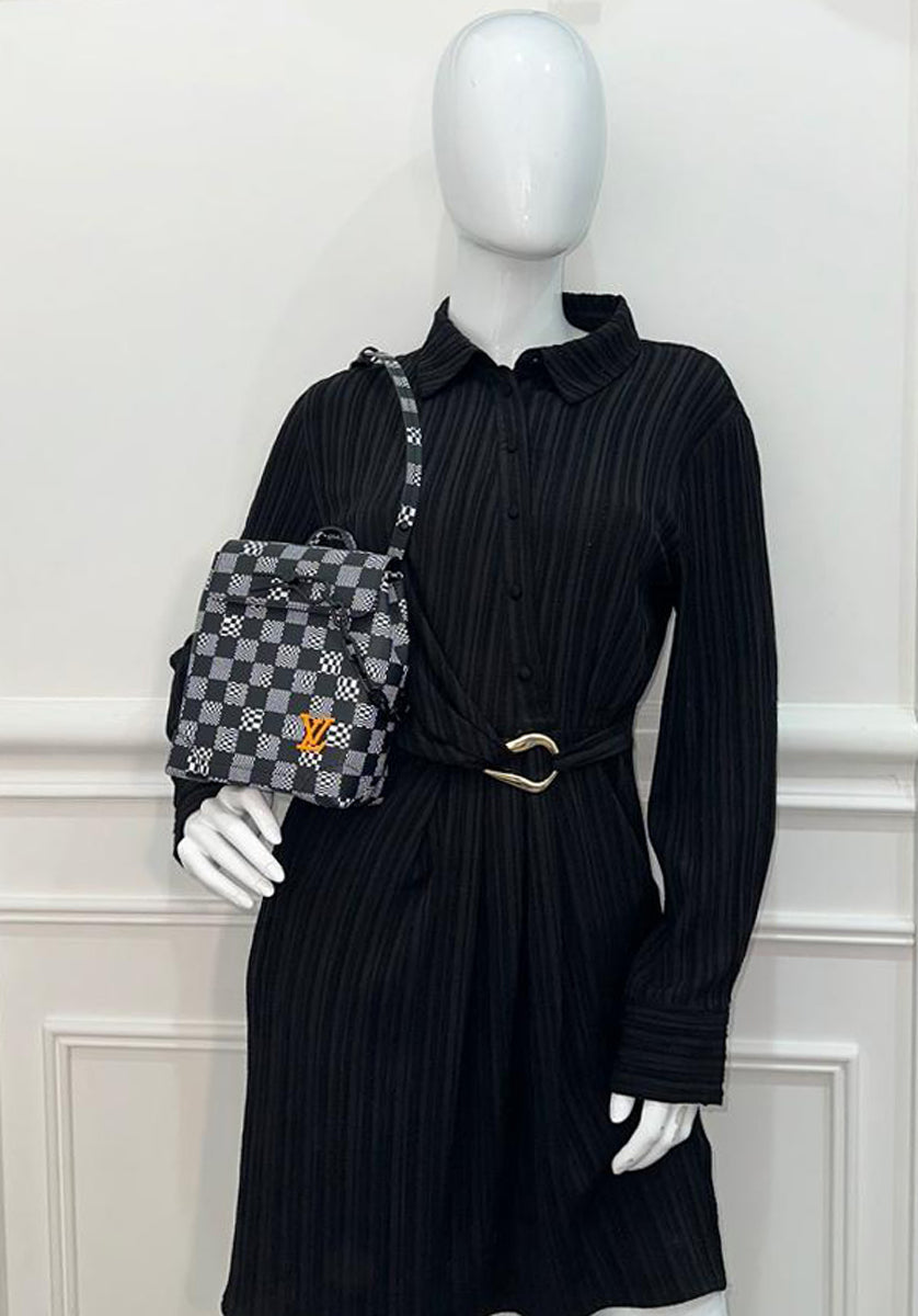 Louis Vuitton Bicolor Damier Distorted Steamer XS Bag