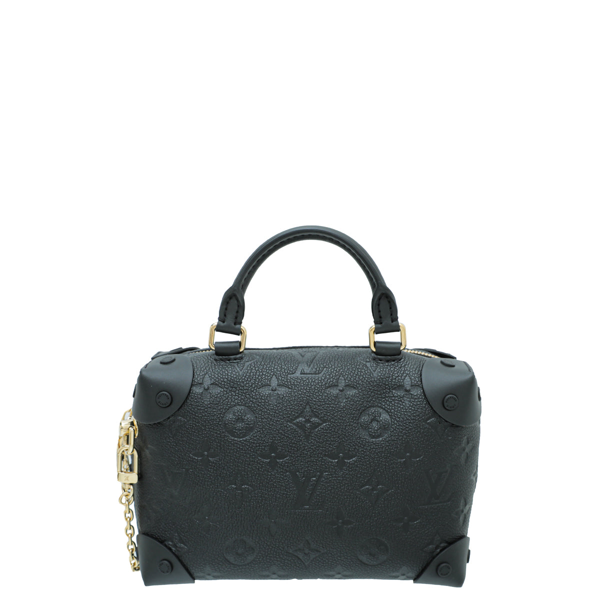 Louis Vuitton Black Monogram Empreinte Petite Malle Souple Bag