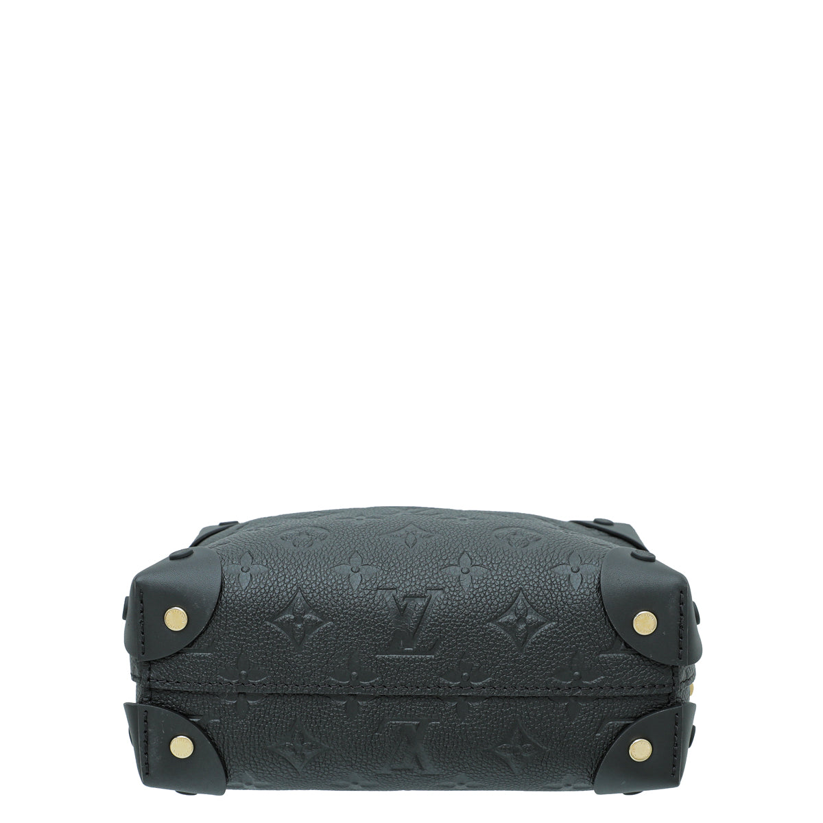 Louis Vuitton Black Monogram Empreinte Petite Malle Souple Bag