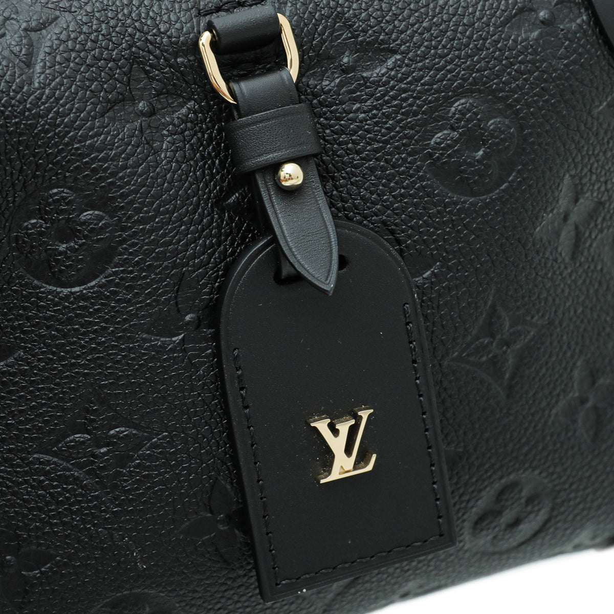 Louis Vuitton Black Monogram Empreinte Petite Malle Souple Bag