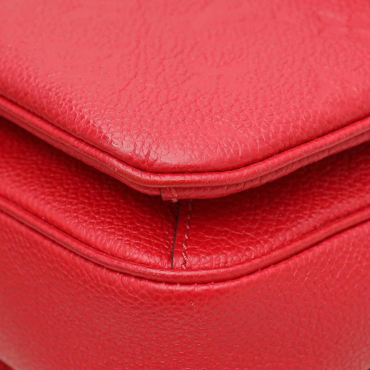 Louis Vuitton Chery Red Monogram Empreinte Pochette Metis Bag