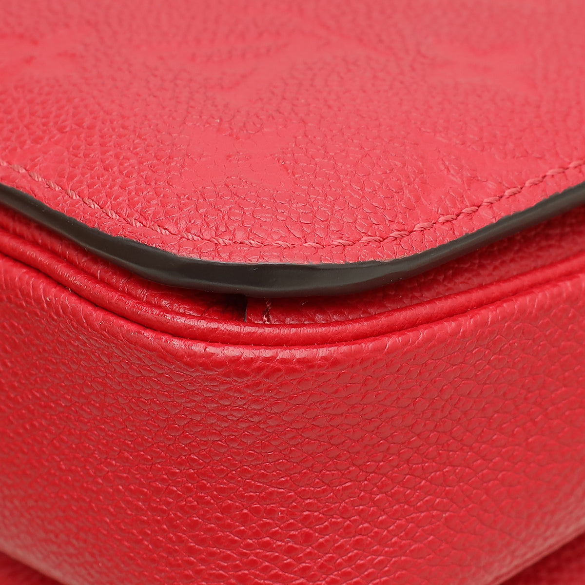 Louis Vuitton Chery Red Monogram Empreinte Pochette Metis Bag