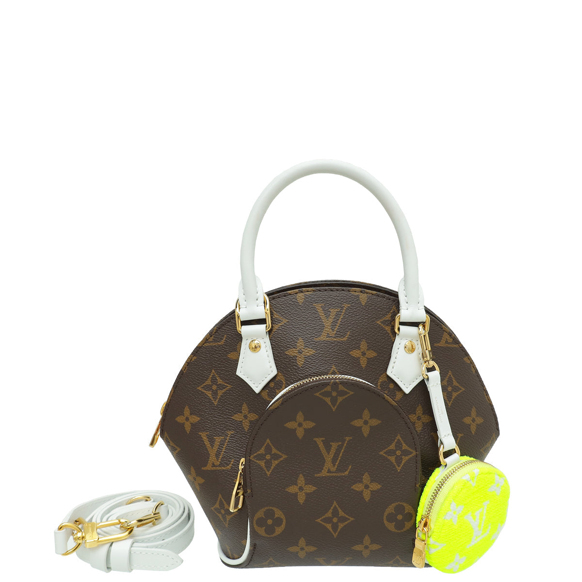 Louis Vuitton Monogram White LV Match Ellipse BB Bag