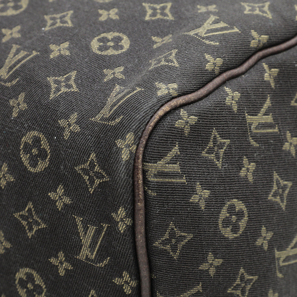 Louis Vuitton Brown Mini Lin Speedy 30 Bag