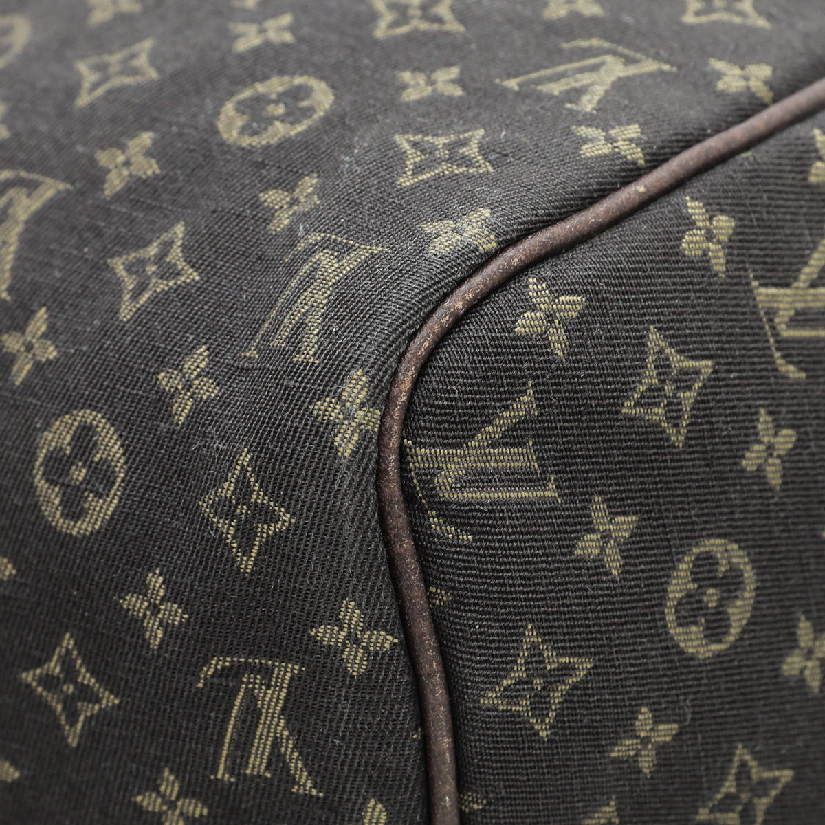 Louis Vuitton Brown Mini Lin Speedy 30 Bag