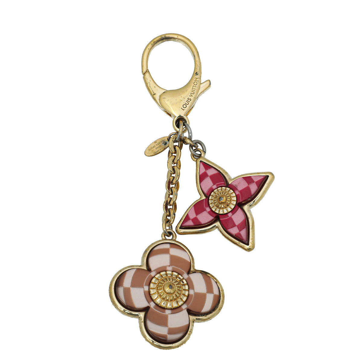 Louis Vuitton Bicolor Resin Mosaic Flower Bag Charm