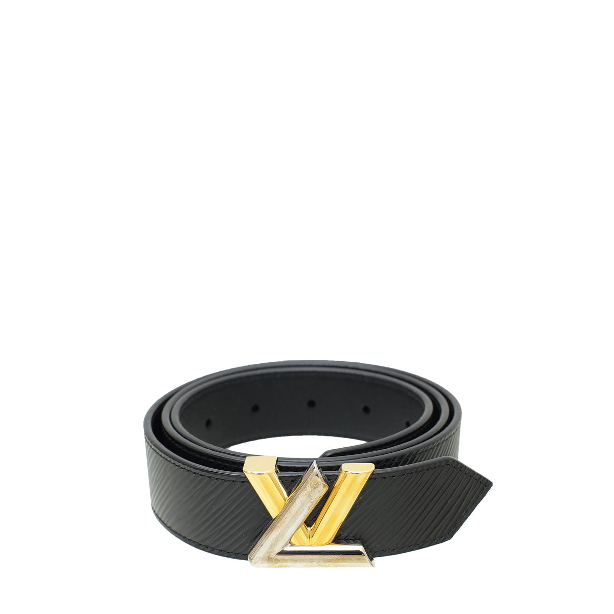 Louis Vuitton Black 30 mm Twist Belt 34