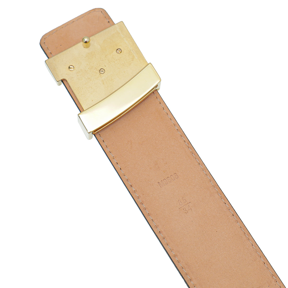 Louis Vuitton Brown Monogram Initials Belt 34