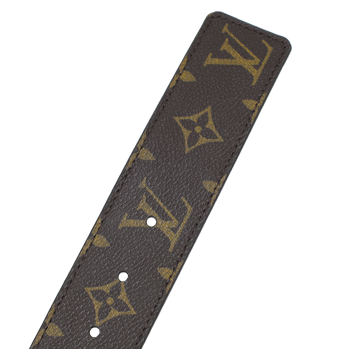 Louis Vuitton Brown Monogram Initials Belt 34