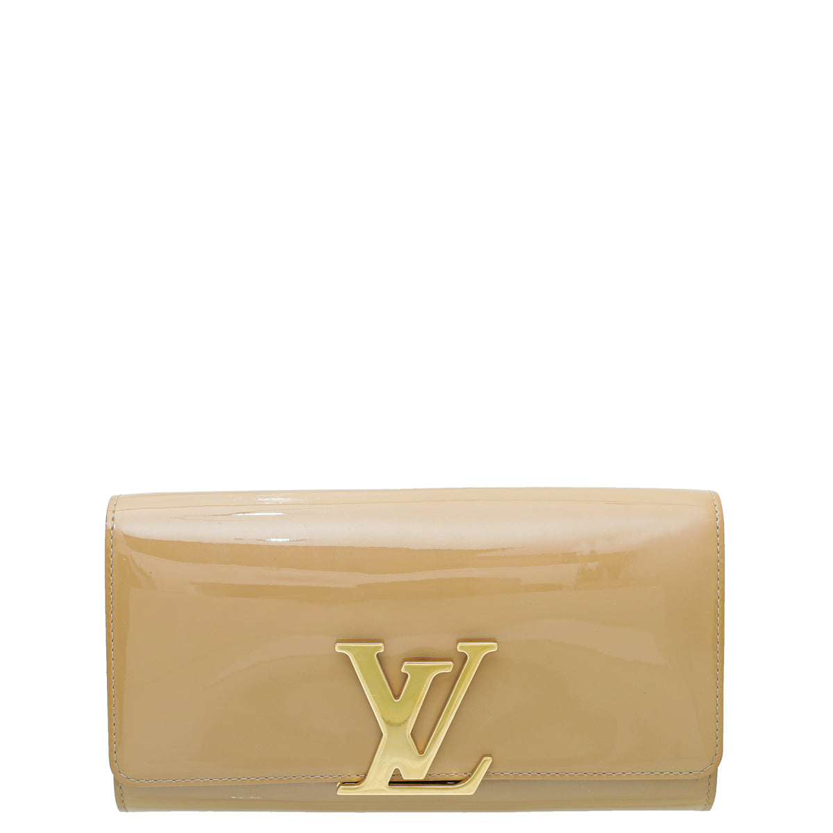 Louis Vuitton Beige Poudre Vernis Louise Clutch