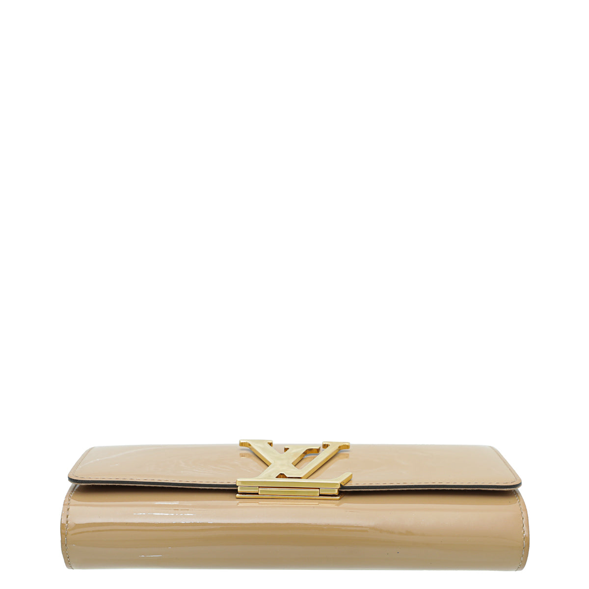 Louis Vuitton Beige Poudre Vernis Louise Clutch