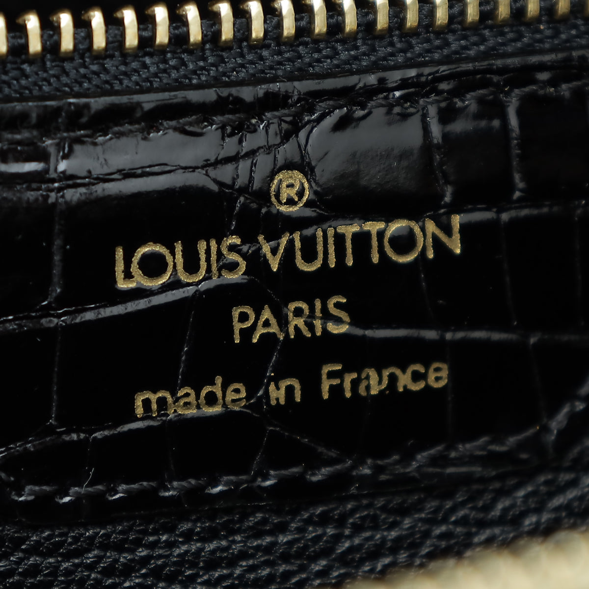 Louis Vuitton Black Crocodile Lockit Clutch