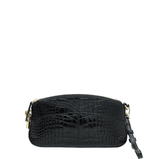 Louis Vuitton Black Crocodile Lockit Clutch