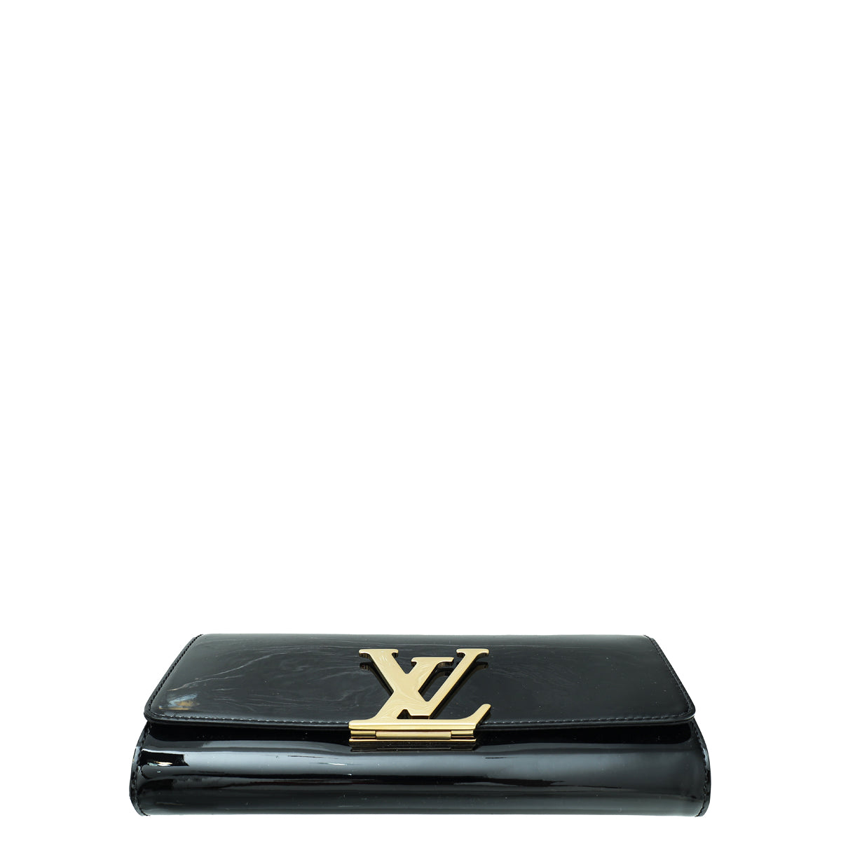 Louis Vuitton Noir Vernis Louise Clutch